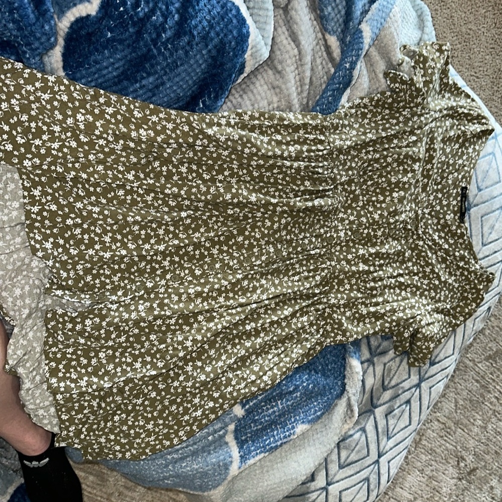 Green Flower Dress